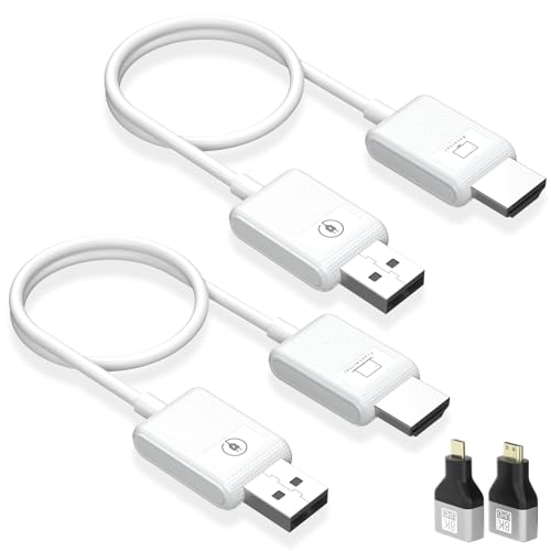 PWAYTEK Wireless HDMI Transmitter and Receiver: Wireless HDMI- 2.4G/5G for Streaming Video Audio to Monitor for TV Box/PC/Laptop/HDTV/Projector