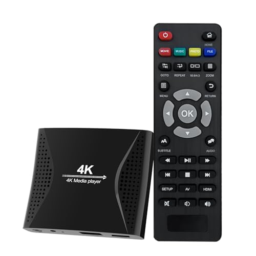 ACEMAX 4K Ultra-HD Digital Media Player for USB Drives and MicroSD Cards with 4K HDMI and Analogy AV, Digital Signage,Automatic Playback,Resume and Looping Capability,H.265 Videos Music Photos...
