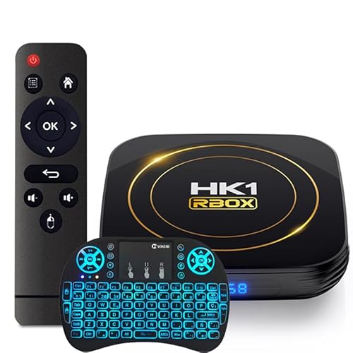 CHROX Android TV Box 12.0, 4K 2GB RAM 16GB ROM with Mini Wireless Keyboard, H618 CPU Quad-Core WiFi 6 HDR10+ 2.4G/5G WiFi BT 5.0 Smart TV Box Android,4gb+64gb
