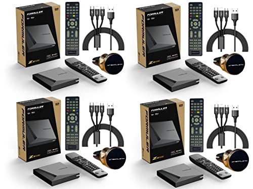 Formuler Z11 Pro Max Android 11 Wireless AX 2x2 Gigabit LAN 4GB Ram 32GB ROM 4K + Extra Magnetic Car Mount + Extra 3 in 1 Charger + Extra Luminous Remote Control Pack of 4