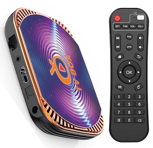 Android 11.0 TV Box 4GB RAM 32GB ROM TV Box MXIII X4 Amlogic S905X4 64-bit Quad Core with Dual Wi-Fi 2.4G/5.0G, BT 4.0/ 3D Ultra HD 8K/ H.265/ 1000M LAN/USB 3.0 Smart TV Box