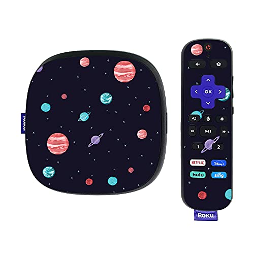 MightySkins Skin Compatible with Roku Ultra HDR 4K Streaming Media Player (2020) - Bright Night Sky | Protective, Durable, and Unique Vinyl Decal wrap Cover | Easy to Applys | Made in The USA