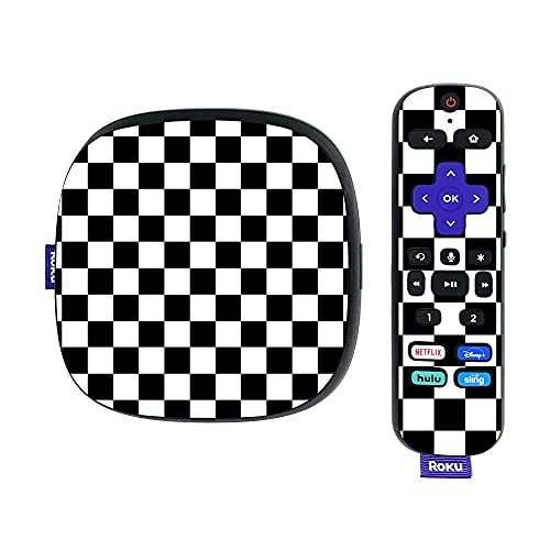MightySkins Skin Compatible with Roku Ultra HDR 4K Streaming Media Player (2020) - Check | Protective, Durable, and Unique Vinyl Decal wrap Cover | Easy to Apply, Remove, | Made in The USA