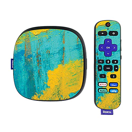 MightySkins Skin Compatible with Roku Ultra HDR 4K Streaming Media Player (2020) - Acrylic Blue | Protective, Durable, and Unique Vinyl Decal wrap Cover | Easy to Apply | Made in The USA