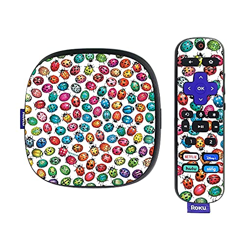 MightySkins Skin Compatible with Roku Ultra HDR 4K Streaming Media Player (2020) - Color Bugs | Protective, Durable, and Unique Vinyl Decal wrap Cover | Easy to Apply | Made in The USA