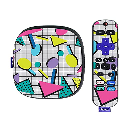 MightySkins Skin Compatible with Roku Ultra HDR 4K Streaming Media Player (2020) - Awesome 80s | Protective, Durable, and Unique Vinyl Decal wrap Cover | Easy to Apply | Made in The USA