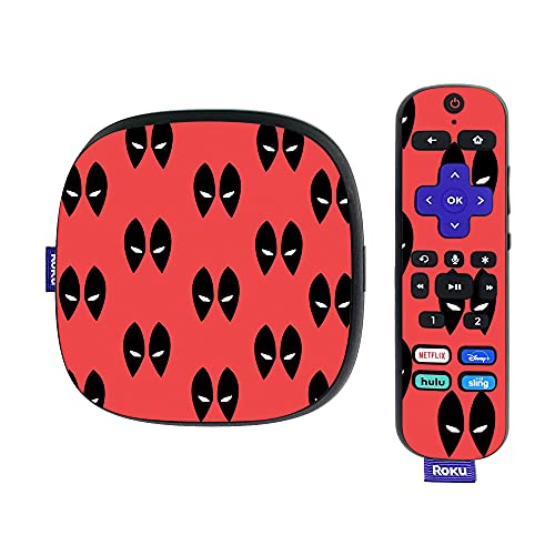 MightySkins Skin Compatible with Roku Ultra HDR 4K Streaming Media Player (2020) - Dead Eyes Pool | Protective, Durable, and Unique Vinyl Decal wrap Cover | Easy to Apply | Made in The USA