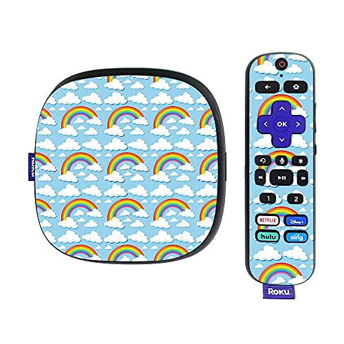 MightySkins Skin Compatible with Roku Ultra HDR 4K Streaming Media Player (2020) - Over The Rainbow | Protective, Durable, and Unique Vinyl Decal wrap Cover | Easy to Applys | Made in The USA