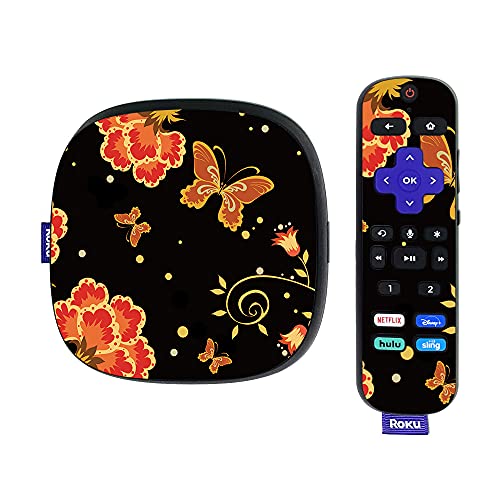 MightySkins Skin Compatible with Roku Ultra HDR 4K Streaming Media Player (2020) - Flower Dream | Protective, Durable, and Unique Vinyl Decal wrap Cover | Easy to Apply | Made in The USA