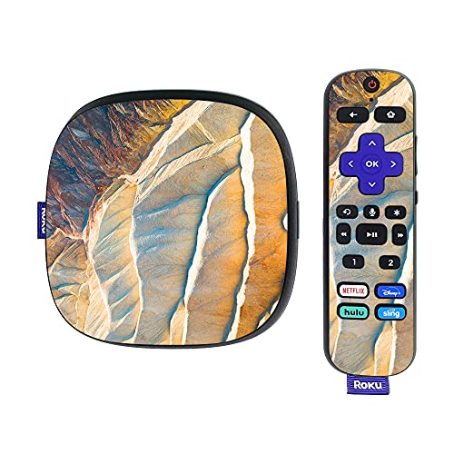 MightySkins Skin Compatible with Roku Ultra HDR 4K Streaming Media Player (2020) - Rocky Side | Protective, Durable, and Unique Vinyl Decal wrap Cover | Easy to Apply | Made in The USA