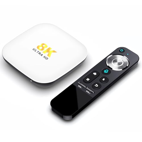 Google TV Box - Smart Android Box unterstützt Google TV, Netflix 4K, Streaming Media Player Unterstützt Sprachassistent, Dolby Audio, HDR10 , Drahtlose Bildschirmspiegelung, 2GB 16GB, Dualband-WLAN