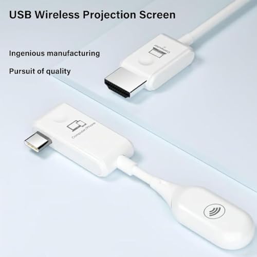 USB Wireless Projection Screen, 2025 New Upgraded Wireless HDMI ...